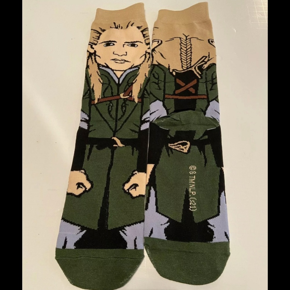 New Legolas Lord of the Rings Crew Socks